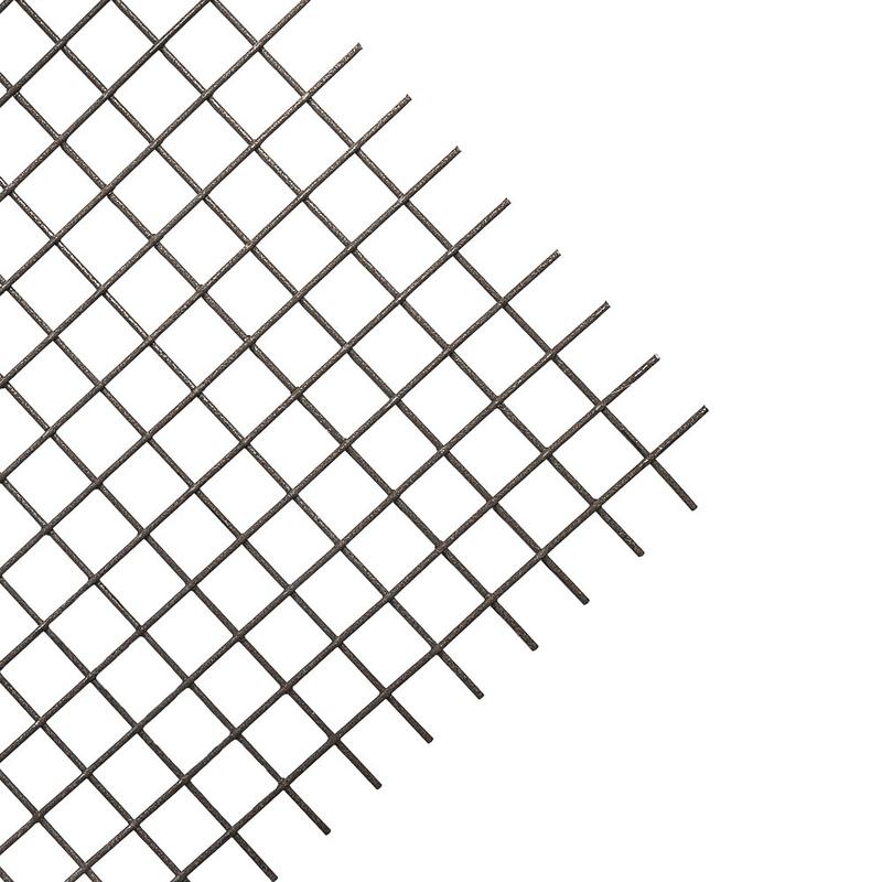 Grillage serrurier maille 50x50 mm acier brut - Panneau rigide 2 m x 1 m x 4 mm - Réf. GSN1/2/50