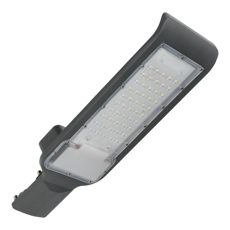 Lampadaire LED Éclairage Public 50W IP66 - 5000 lumen, 230V, 4000K/6000K, aluminium, garantie 3 ans