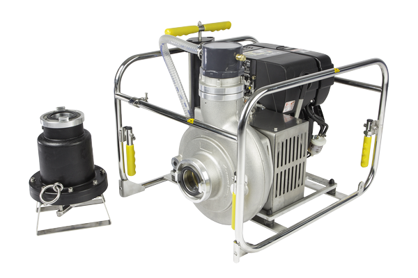 Pompe d'épuisement à essence NEPTUNE 2500P - débit 2500 l/min - solides jusqu'à 80 mm - Briggs et Stratton 9CV