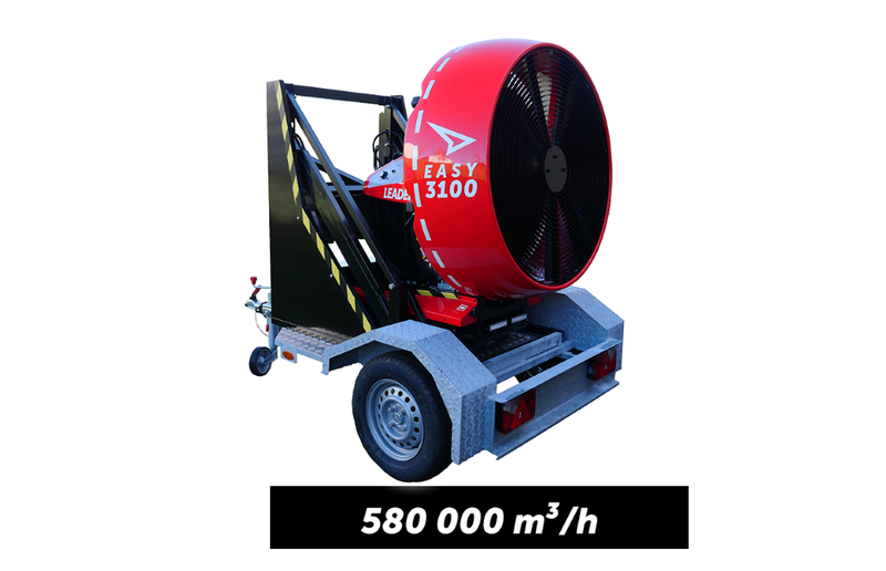 Ventilateur Grand Débit EASY 3100 - 580 000 m³/h - Moteur Vanguard 40 CV - Compact sur skid