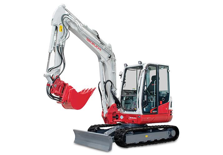 Mini pelle Takeuchi TB250-2 - 5,12 T - 39,5 CV - profondeur d'excavation 3780 mm
