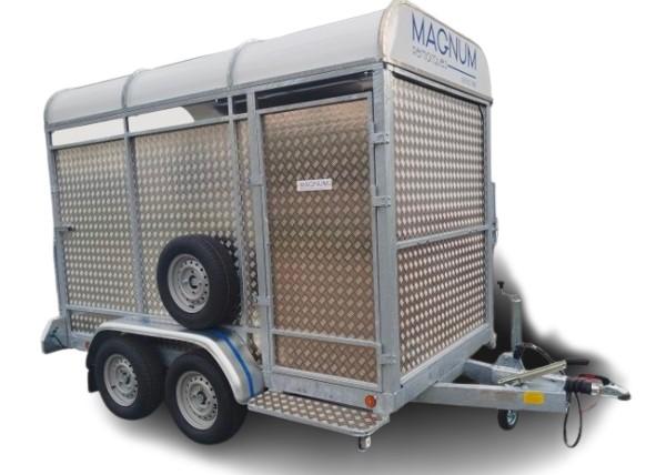 Remorque Van bovin MAGNUM OFFALY ALU - 3,00 x 1,50 x 2,00 m - PTAC 2000 kg - Transport d'animaux