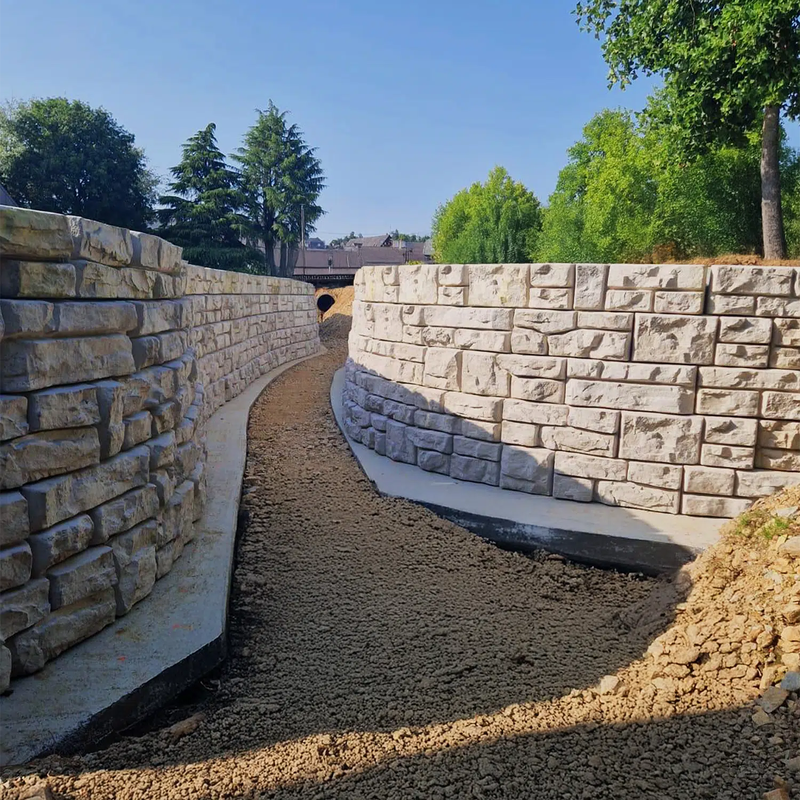 Catalogue produits de stocks - murs en L, murs en T et blocs de béton modulaires