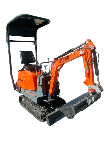 Mini pelle LIDERFARM 730kg avec moteur diesel Yanmar - Godet 800mm inclus - Largeur 70 cm