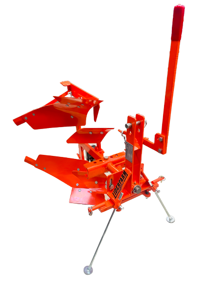 Charrue brabant réversible 10 pouces LIDERFARM - pour micro tracteur 20-30cv, largeur travail 22cm, profondeur 22cm
