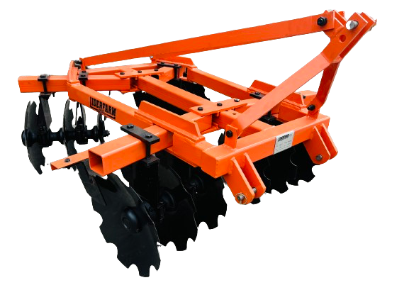 Déchaumeur en X LIDERFARM 20 disques - 1m70 de travail - pour micro tracteur 40 à 80CV