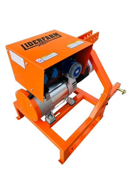 Générateur LIDERFARM 15 kW sur prise de force pour tracteur 25 à 100 CV - groupe électrogène à cardan