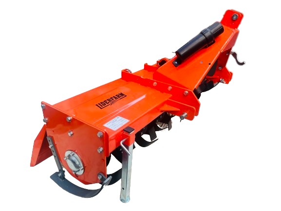Fraise rotative LIDERFARM série super lourde 2m10 - Rotovator arrière pour tracteur 70-120CV - Largeur de travail 210cm
