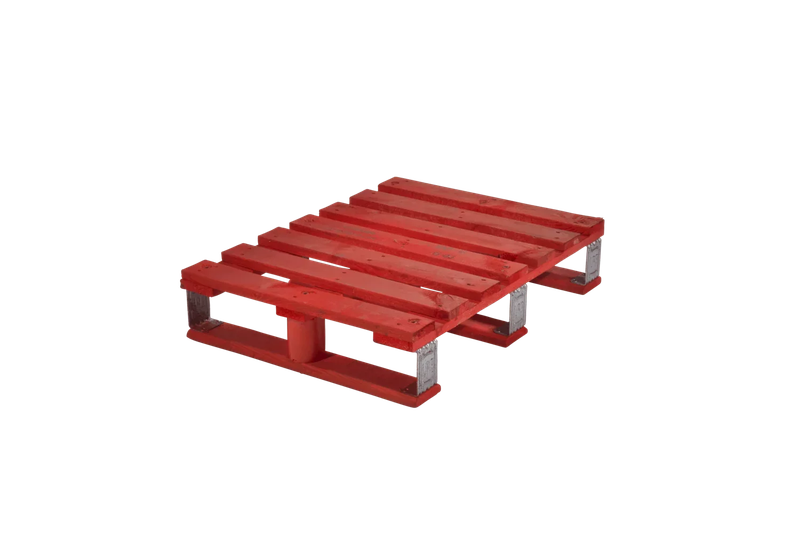 Palette Dusseldorfer DU608 - 600 x 800 mm, 3 semelles, 4 entrées, bois FOR 50