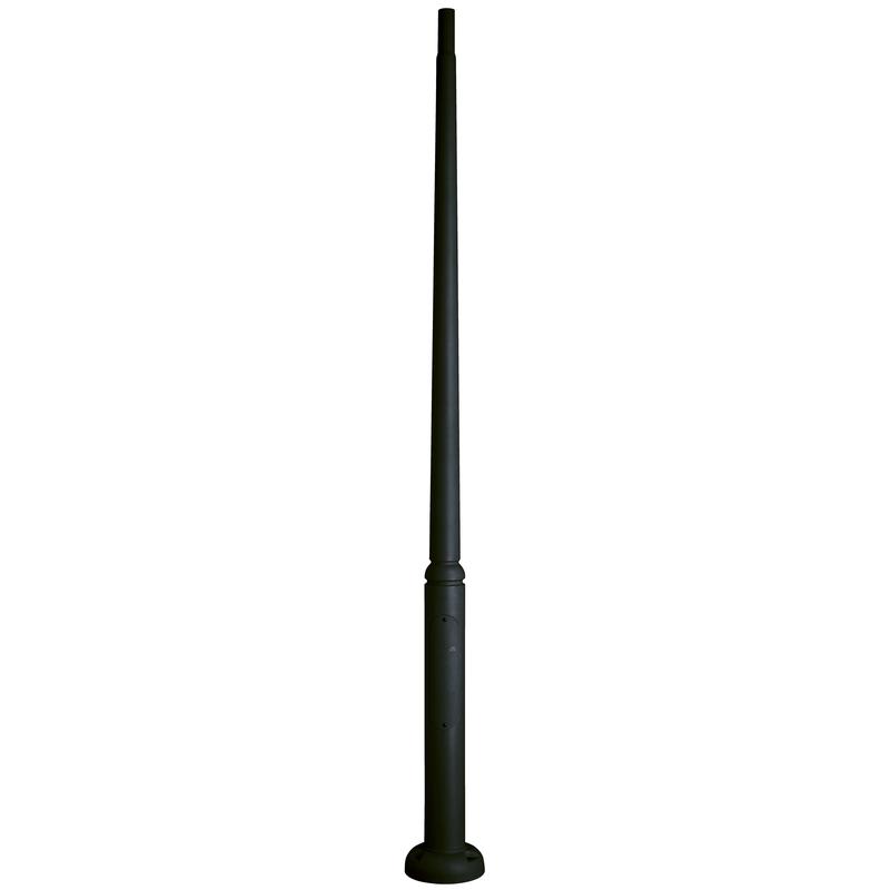Mât en résine Cristher - hauteur 3500 mm, diamètre 60 mm - Noir
