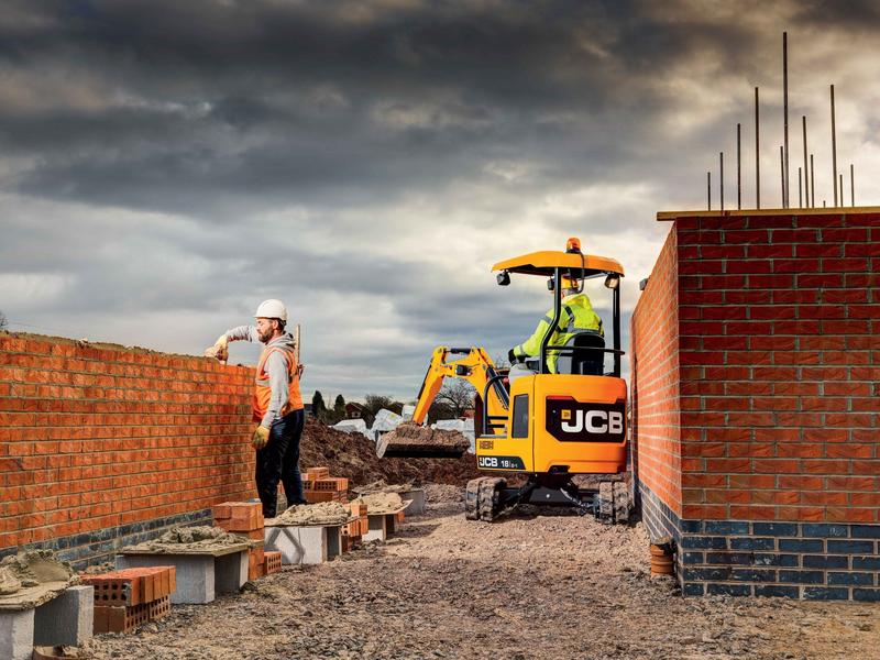 Mini Pelle JCB 18Z - Pelle compacte de nouvelle génération - Poids opérationnel 1749 kg