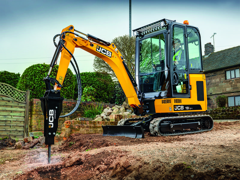 Mini Pelle JCB 19C - Poids 1862 kg, profondeur de fouille exceptionnelle