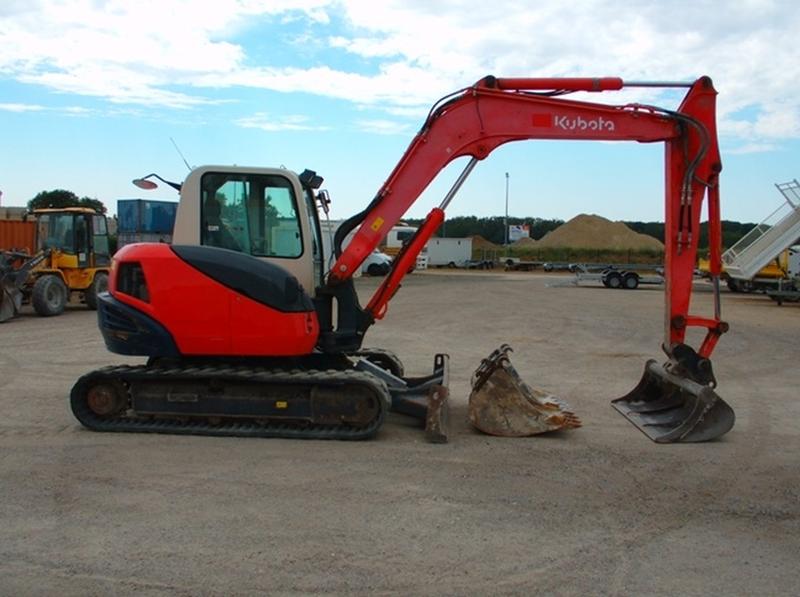 Mini pelle 8T Kubota KX 080-3 alpha d'occasion - 2013, 5589h, 47.8 kW