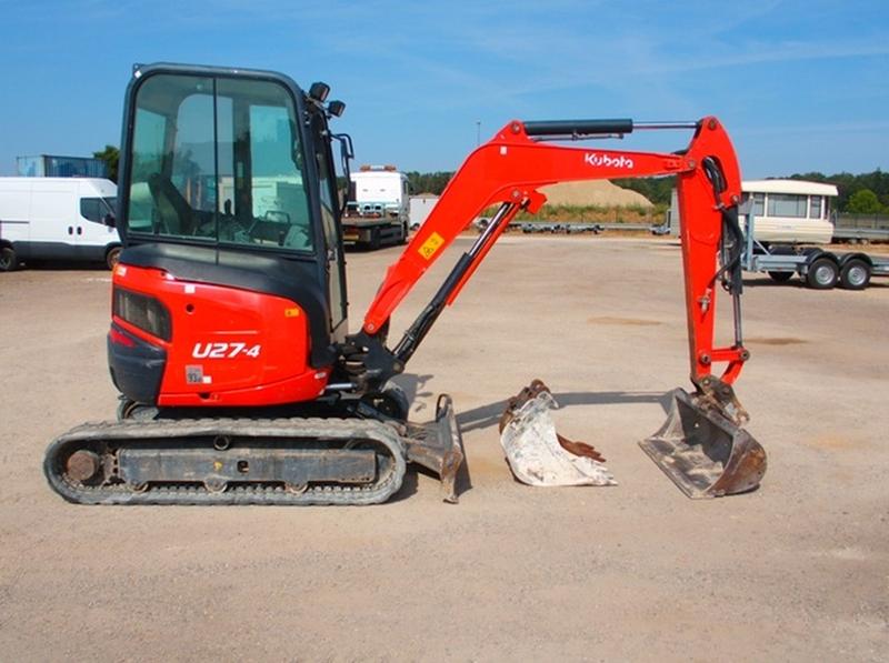 Mini pelle 2T6 Kubota U 27-4 occasion - 2017, 2911h, 15,5 kW