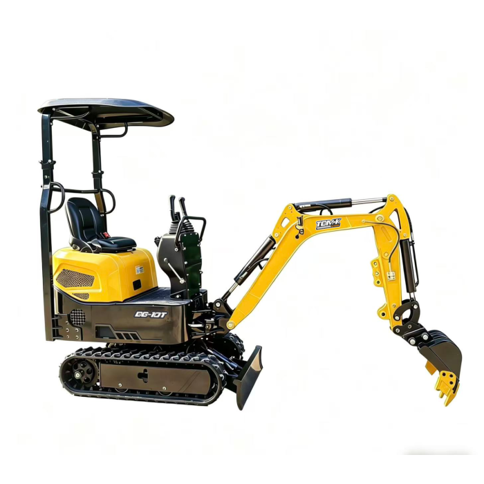 Mini pelle DG-10T Tom'K - moteur Koop KD192F-1, 900 kg, bras orientable, rotation 360°