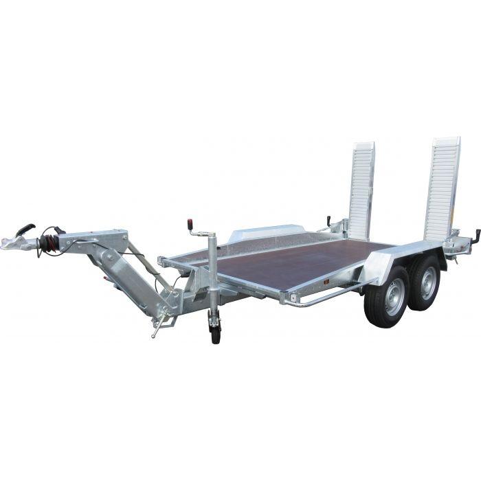 Remorque porte engin Lider 40905L - PTAC 3500kg, 350x170 cm, freinage inertie, châssis galvanisé
