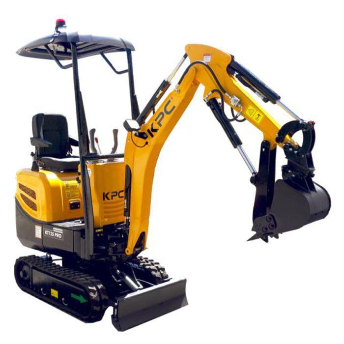 Mini Pelle KT12SD PRO KPC - Moteur YANMAR 3TNV70 STAGE 5 - Capacité du godet 0,03 m³