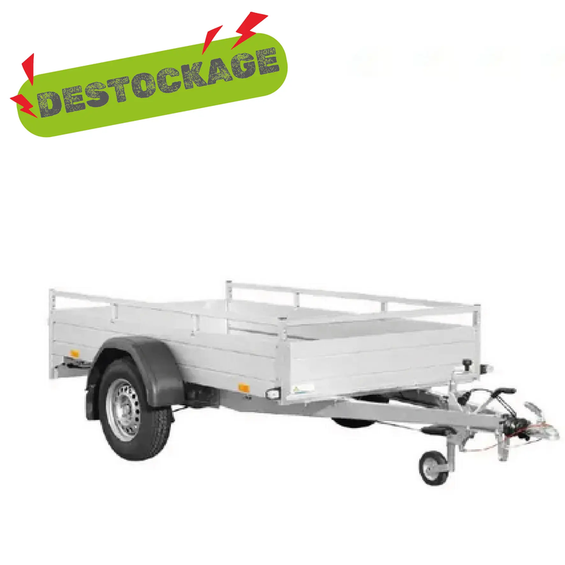 Remorque MP 255 153 1500 1 - SARIS 148546, freinée, 255x153 cm, charge utile 1215 kg