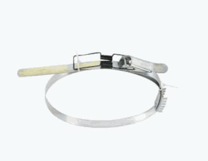 Sangle métallique 162 mm pour aspirateur D250 et trieur M/10 - Acier galvanisé