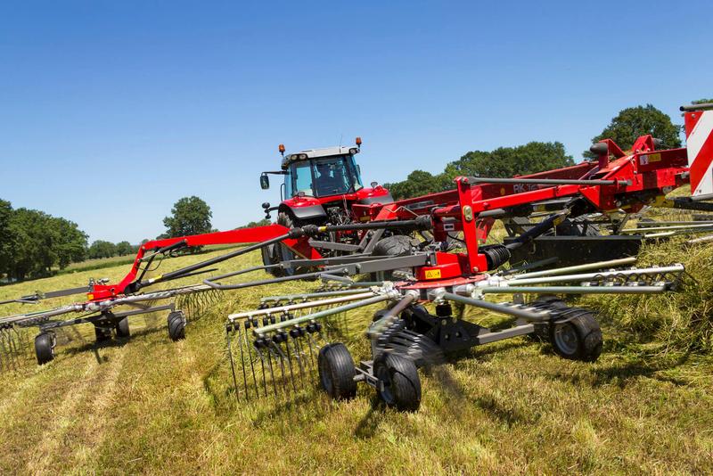 Andaineur Massey Ferguson MF RK - largeur de travail 3,4 à 14 m, 1 à 4 toupies, bras porte-dents 8-3 à 15-5