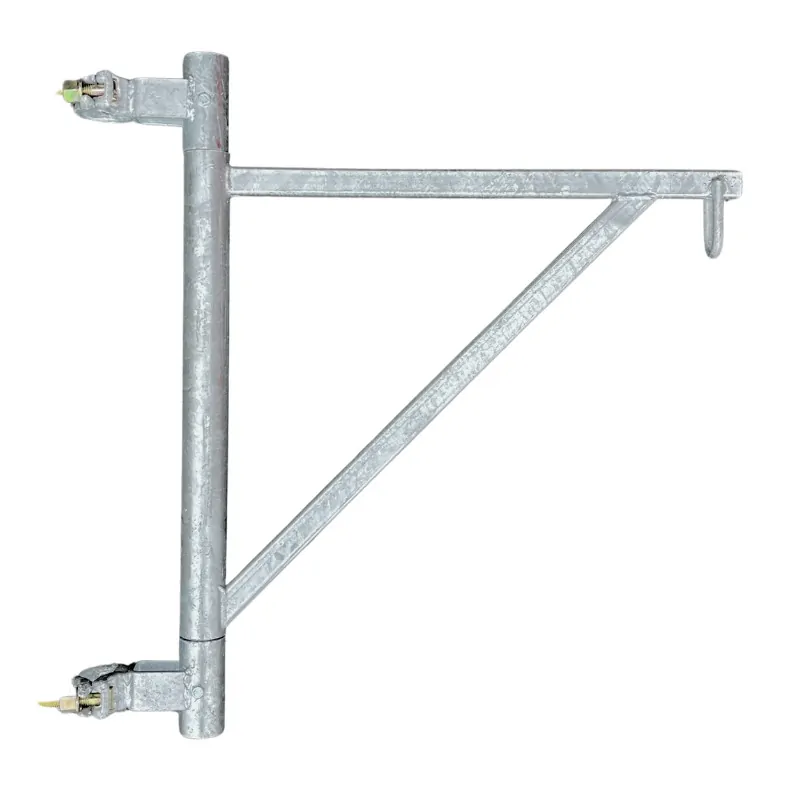 Potence d'échafaudage universelle pivotante en acier galvanisé - Longueur 650 mm - Charge max 150 kg