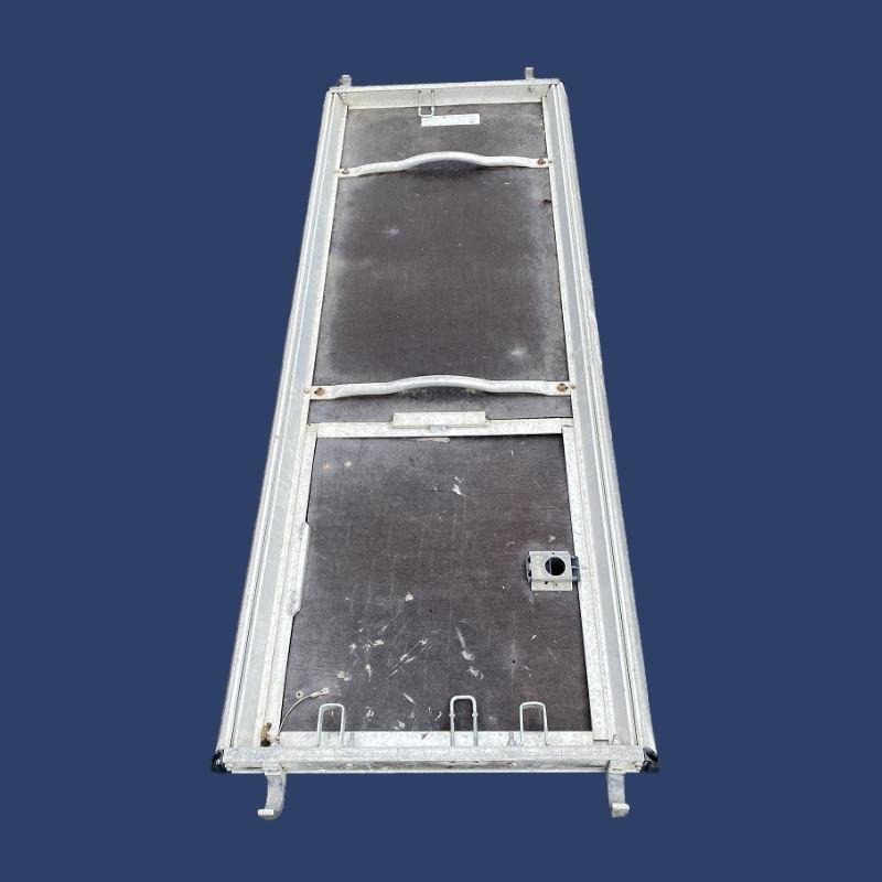 Plancher aluminium bois à trappe - 2.50 m x 0.73 m - Classe 3 - Poids 20.8 kg - occasion
