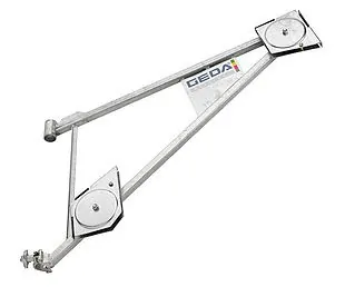Potence orientable pour treuil GEDA - bras pivotant 150 kg - 1,20 m × 0,70 m × 0,10 m