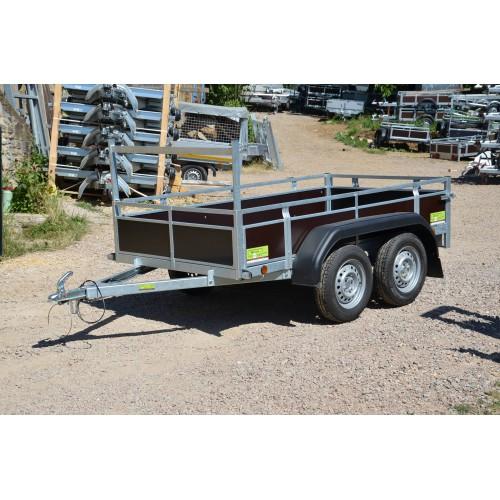 Remorque porte-quad Kerenzo Bois 254 x 128 cm double essieux PTAC 500 kg