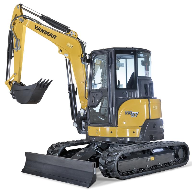 Mini-pelle 5,5 tonnes - moteur diesel Yanmar 1,995 l - 5520 x 1990 x 2640 mm