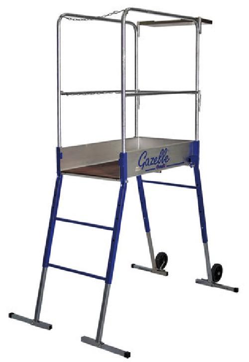 Echafaudage d'appoint MLECGAZ - maniable pour travaux peu haut de 90cm à 1.10m