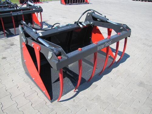 Benne Multi-service (BMS) pour chargeur frontal - 1,8 m, 0,9 m³, 381 kg, 8 dents forgées - EkoAgri