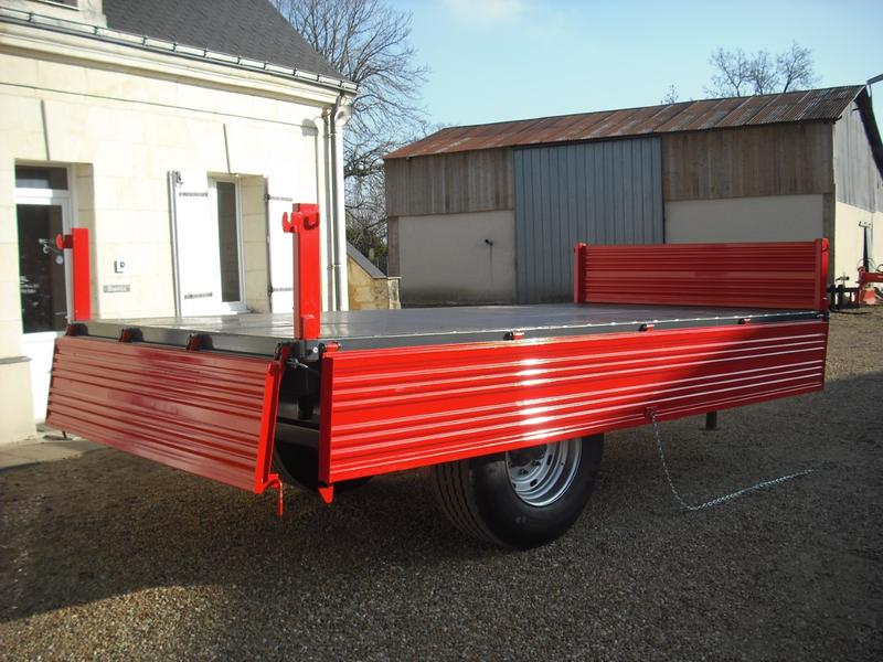 Remorque tribenne S1ET 8000 - Herculano, PTAC 10300 kg, caisse 4600x2300x500 mm