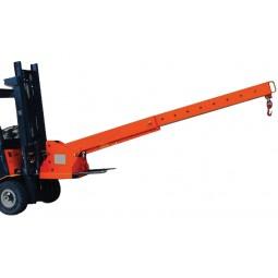 Potence inclinable pour chariot élévateur - charges 596 à 3217 kg, longueurs 690 à 3726 mm, 3 angles d'inclinaison
