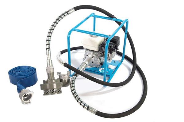 Pompe à câble gaine 5 m - 72 m³/h - moteur Honda essence GXV160 5.5cv - débit 75 m³/h