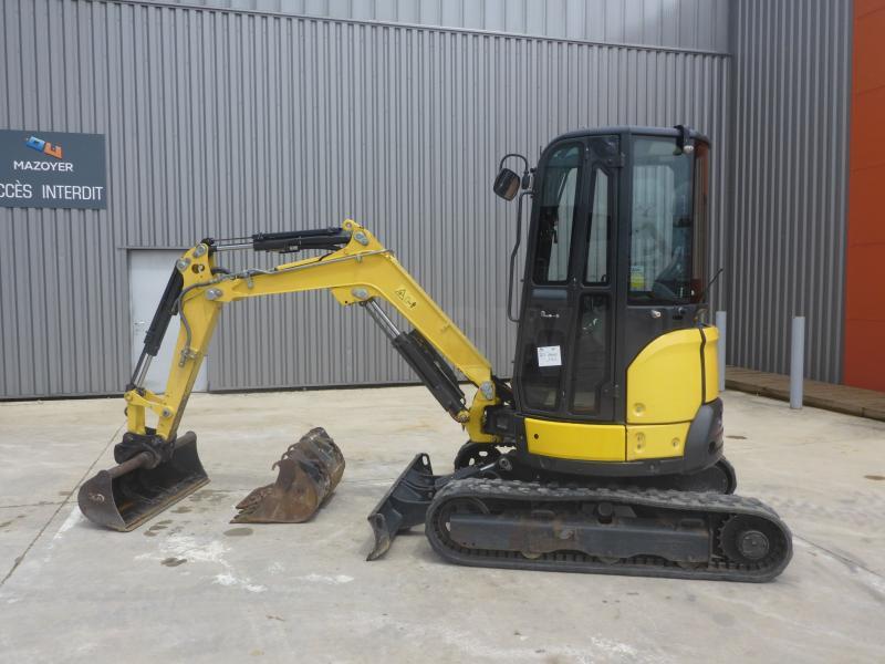 Mini-pelle Yanmar VIO26 - 2.5T cabine AR 3 godets - année 2019 - 1921 heures - référence 10309
