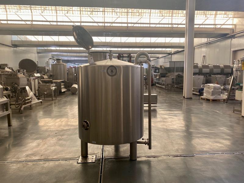 Silo vertical en acier inoxydable Alliance Industries 950 Litres - Capacité 950 L, diamètre 1150 mm, hauteur 2100 mm