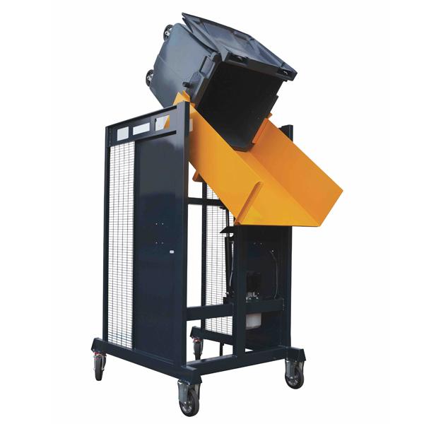 Manergo - Garbage can emptier 400 L construction - VDC130 - 18 garbage cans/hour - French design