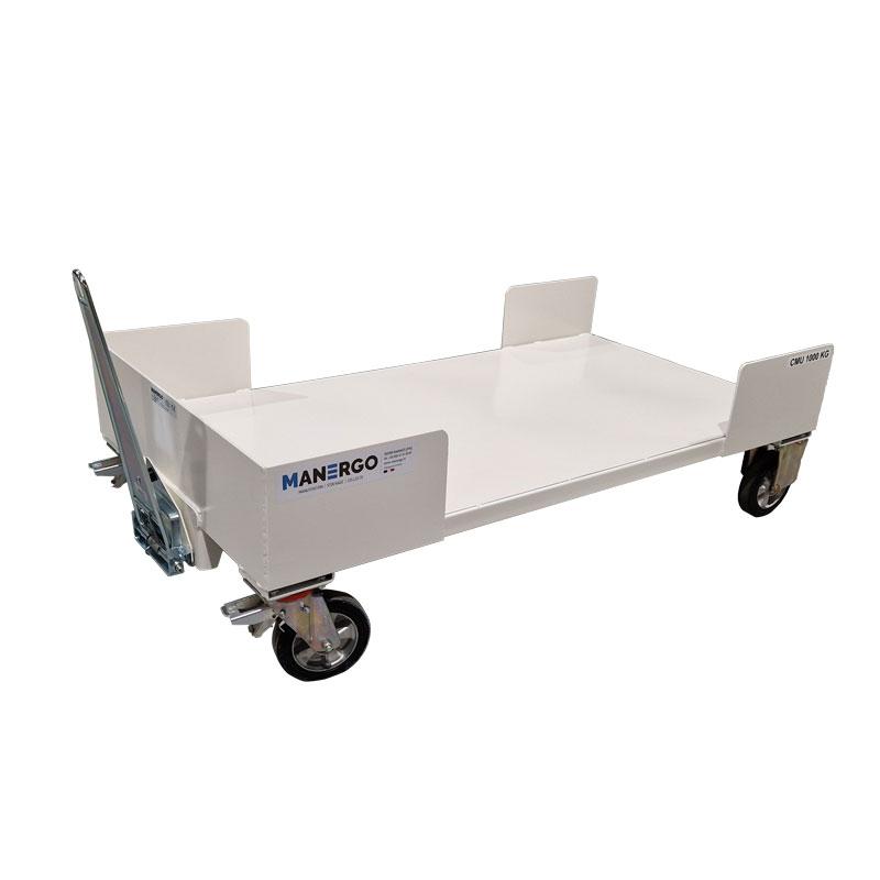 Large towable cart RM100-917-327-4440 - Max. load 1000 kg, overall dimensions 1875x912x773 mm