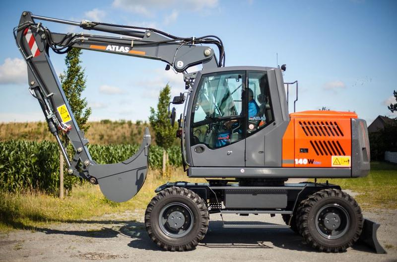ATLAS 140W - Grue de chantier 14 t, flèche monobloc ou articulée