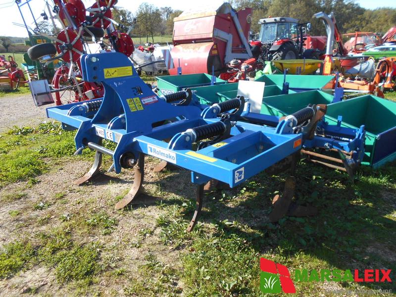 Déchaumeur Rolmako 7 DENTS + DISQUES+ROULEAU CAGE - Référence E003713 - Largeur 3 m