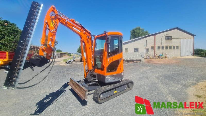 Mini pelle Doosan DX 27 Z - référence E004938 - 437 h - bon état