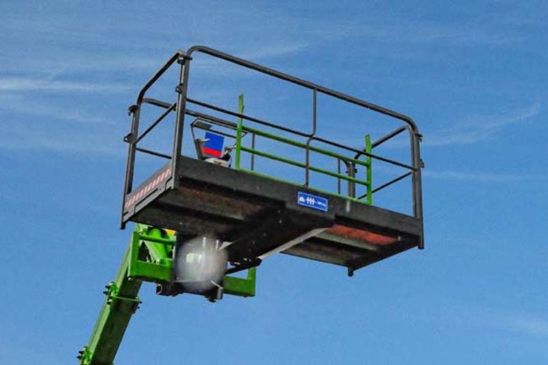 Nacelle trilatérale non extensible - plate-forme pour levage de 2/3 personnes avec rotation hydraulique
