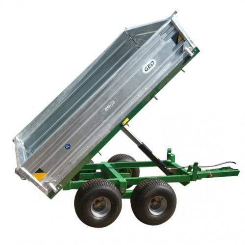 Remorque RM 25 - pour tracteurs 20-50 HP, basculement hydraulique, longueur 210 cm