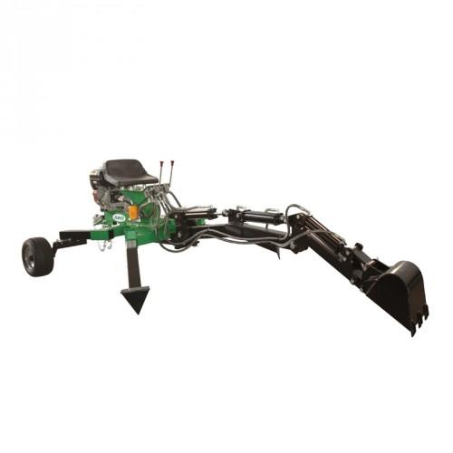 Rétrocaveuse avec moteur ATVBACKHOE - 9 HP, profondeur 215 cm, godet 30 cm