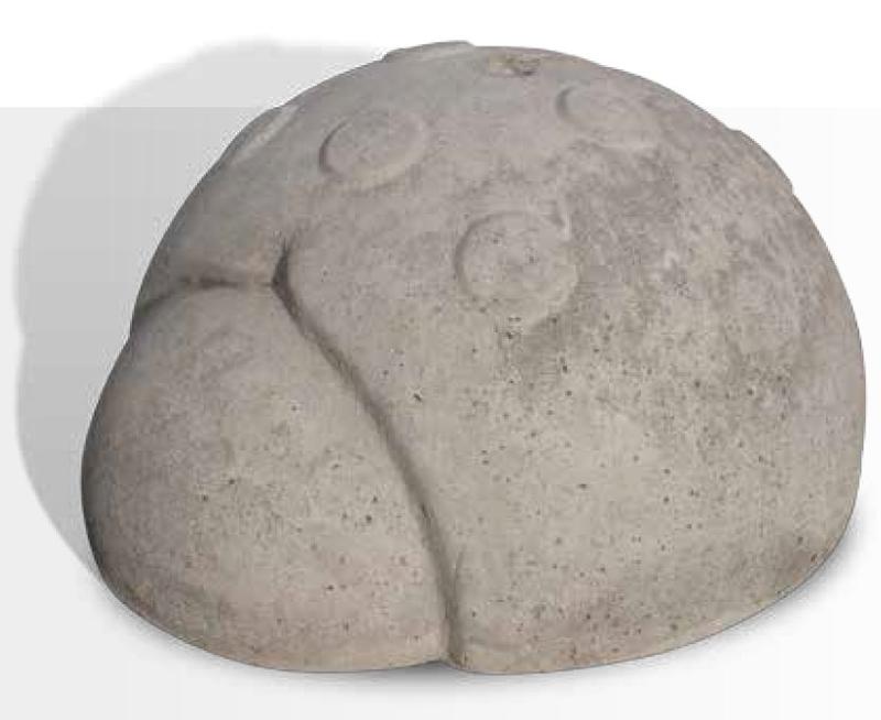 Borne anti-intrusion béton Cocci - Long. 1.30 x larg. 1.20 x H. 0.60m, poids 1T, fabrication française