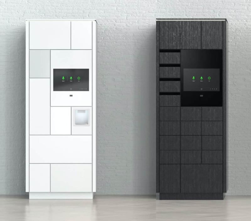 myConnectedWall - mobilier modulable et connectable pour déposer et retirer du matériel en toute sécurité