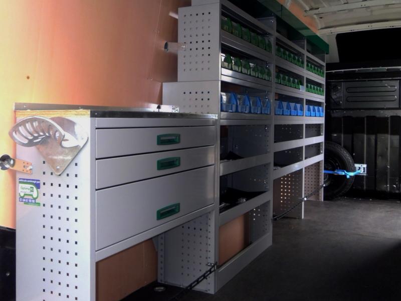 Équipement et mobilier Optima System - Véhicules pro - Rangements modulaires pour véhicule utilitaire