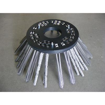 Balai rive acier adaptable sur balayeuse WEEDE PRO - diam 400/750