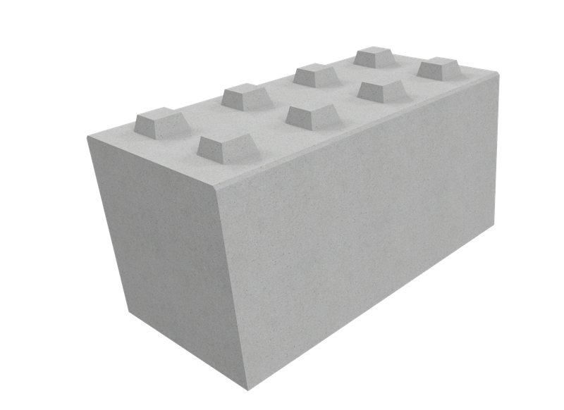 Neo blocs - murs en béton modulables pour stockage, délimitation et retenues de terre
