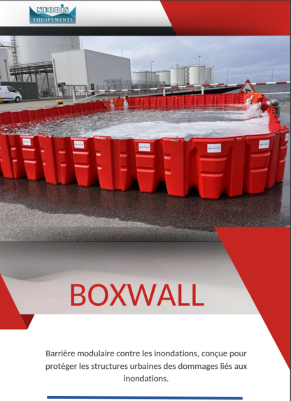 Barrières BOXWALL - Système modulaire anti-inondations en ABS, hauteur jusqu'à 108 cm